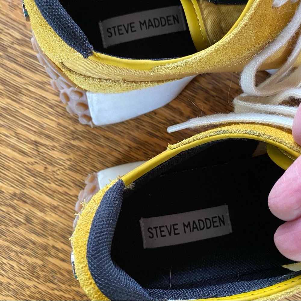 Steve Madden Campo Sneaker in Mustard - Picture 7 of 14